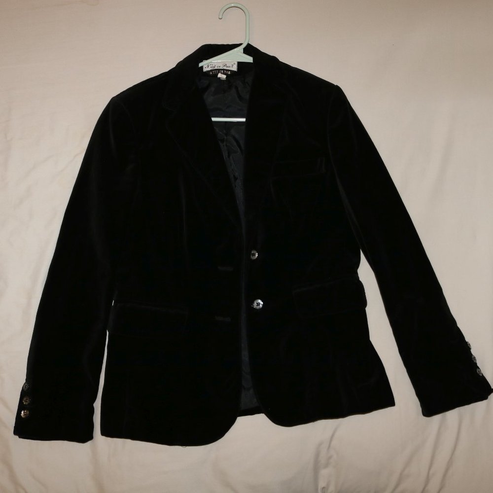 N'est-Ce Pas? Jacket Blazer Felt Velvet